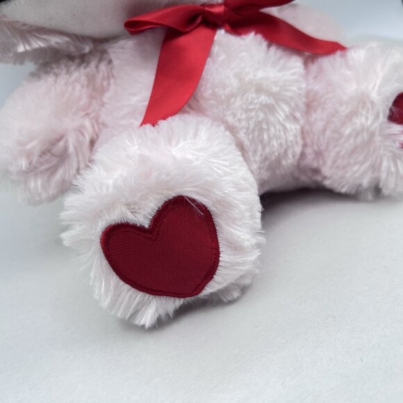 Sanrio Hello Kitty 13” Bunny Rabbit Suit Red Pink Hearts Plush - Picture 8 of 15